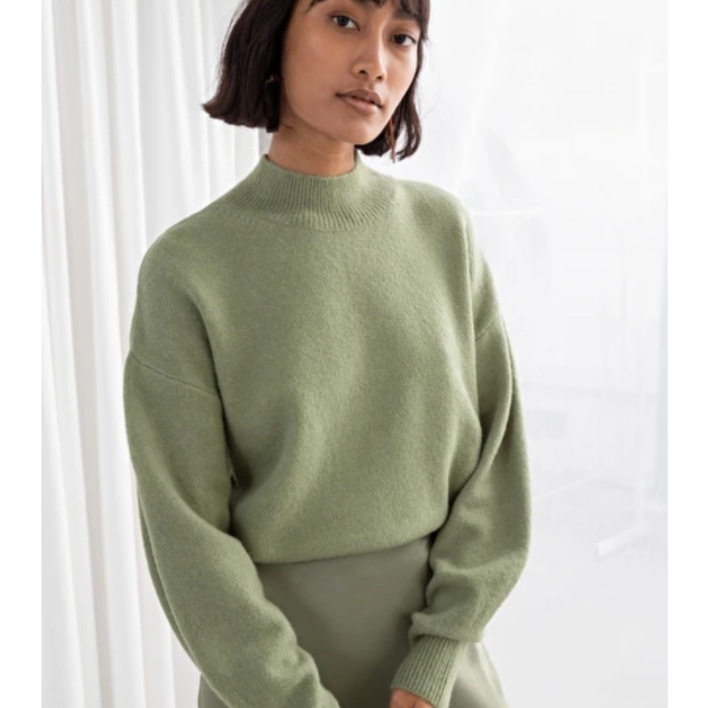& Other Stories Pistachio Jumper
